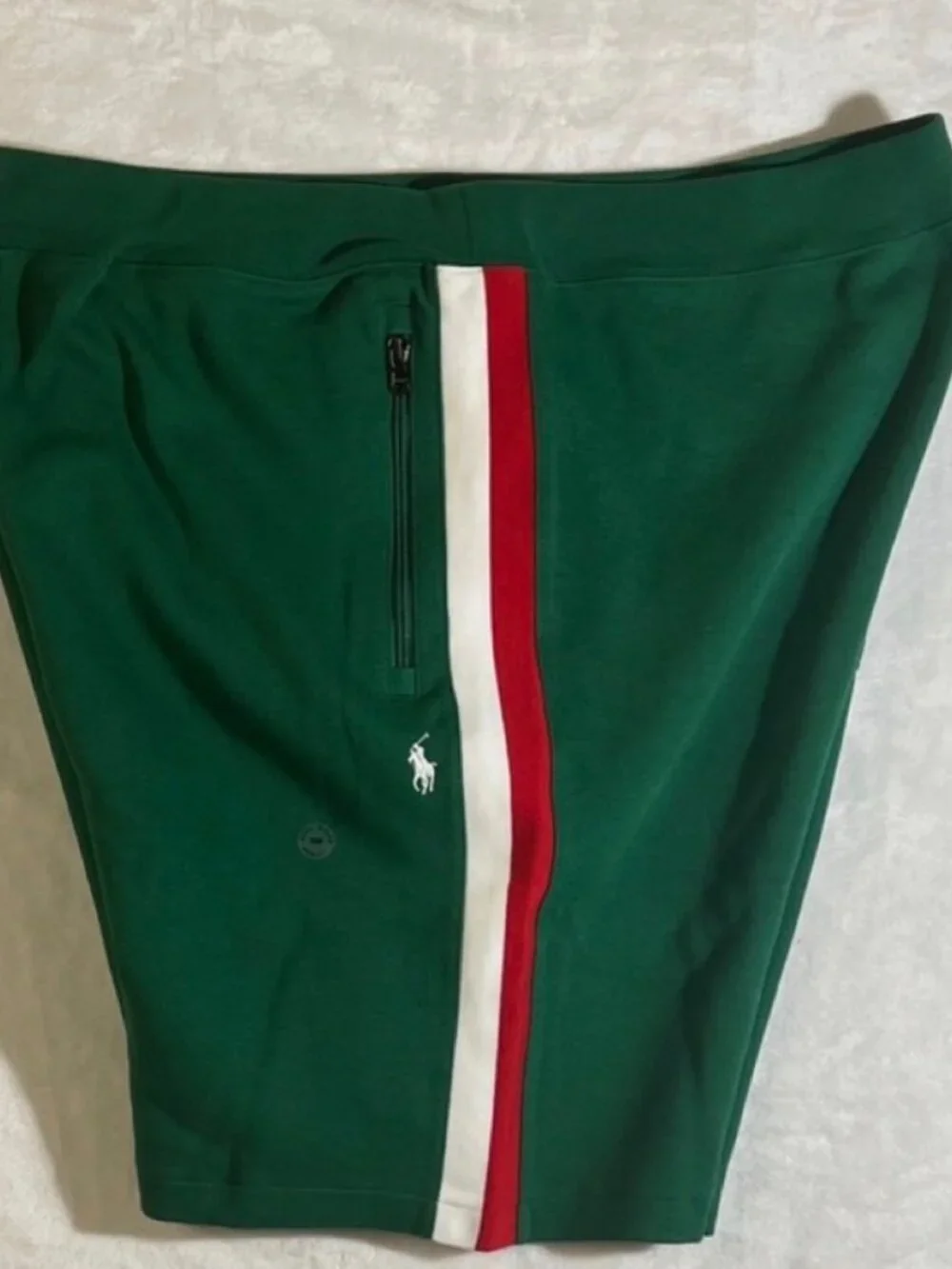 Polo Ralph Lauren Double Knit Shorts Mens Big & Tall Green Red White NWT